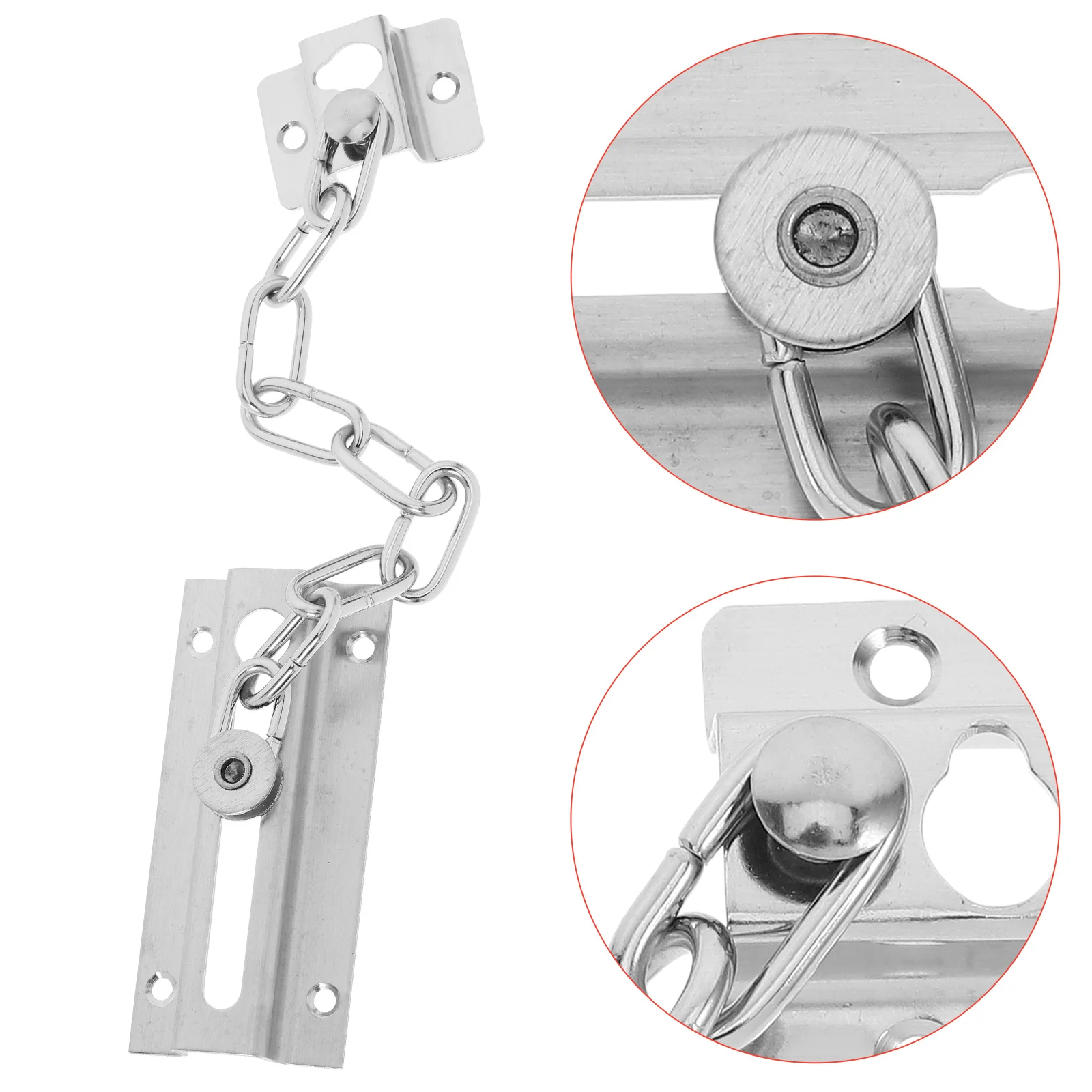 

Anti-Theft Door Chain Lock Spring Latch For Hotel Dorm Room Portable Travel Door Locks Safety Devices