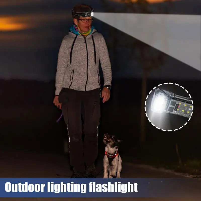 

Camping Headlamps Headlamps For Adults Rechargeable 3-Color Modes Motion Sensor Light Waterproof Powerful Lightweight For