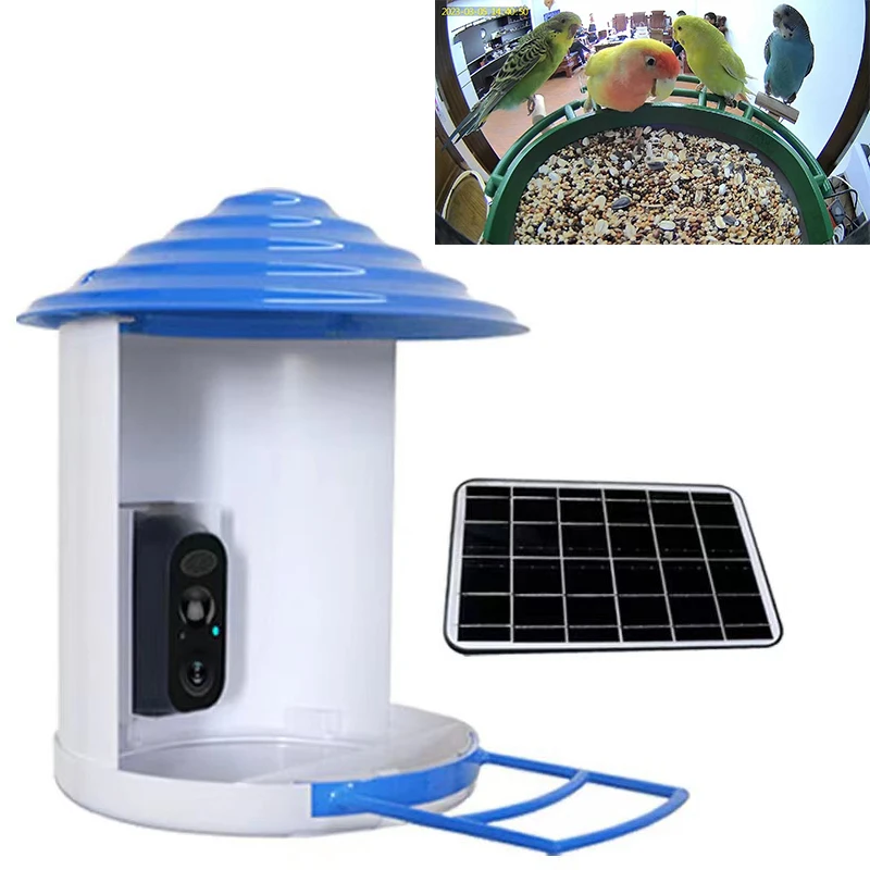 Wifi 4G SIM Smart Bird Feeder Solar Camera 1080P HD Night Vision AI Recognition Bird Feeder Auto Capture Bird Watching Camera