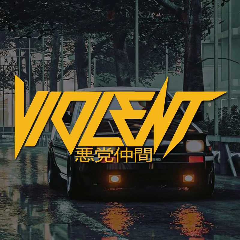 

"VIOLENT" Decal,JDM Style Stickers,creative&fashion Decal with High Quality for Car Trucks Motorcycles&laptops!for a Unique Look