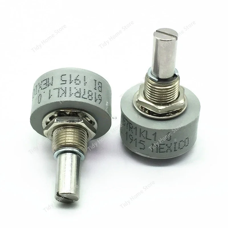 New Precision Conductive Plastic Potentiometer 6187 1K, 2K, 5K, 10K, 20K with 360-Degree Rotation