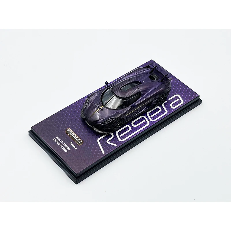 TW In Stock 1:64 All Carbon Regera 2024 Hong Kong Exhibition Limited Diecast Car Model Collection Toy Tarmac Works