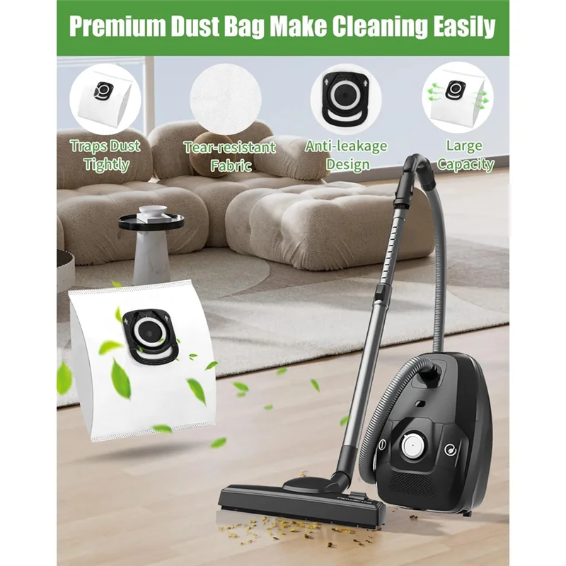 

ABRW-Vacuum Cleaner Bags For Rowenta Hygiene + ZR200520 ZR200720 ZR200920, For Rowenta Silence Force Bags
