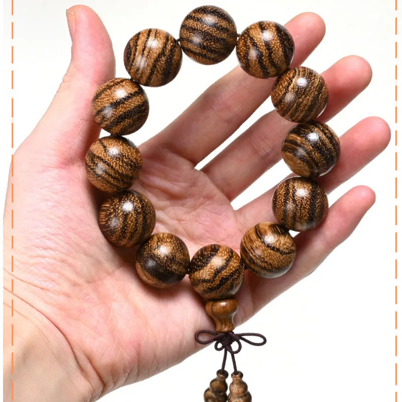 

Authentic Vietnamese Agarwood 20mm/108 Bead Bracelet, Exquisitely Crafted Jewelry for Couples
