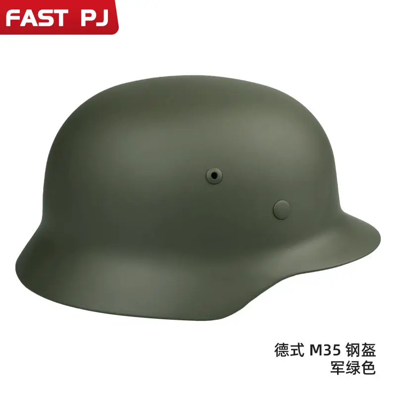 Kingkongden M35 Steel Vintage Motorcycle Helmet WWII German Original for Militaria Collectors And Film Props