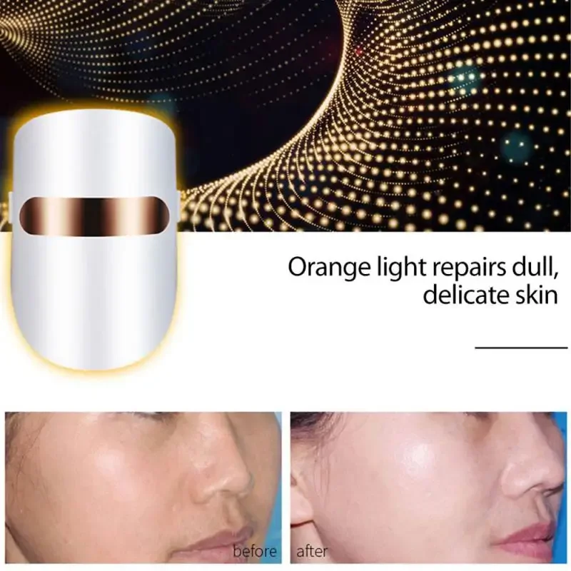 Schoonheidsapparaat Gezichtsmasker Fotontherapie Anti Rimpel Oog Huidverzorging Trillingen Massager Gezicht Lifting Anti Acne Witter Thuisgebruik