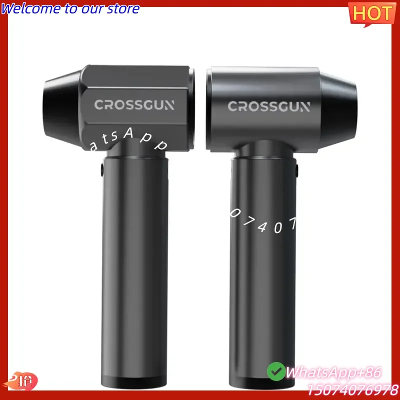 2026New CROSSGUN 500W Cordless Jet Fan Turbo Blower Battery 250mph Industrial Grade Handheld Car Dryer Dust