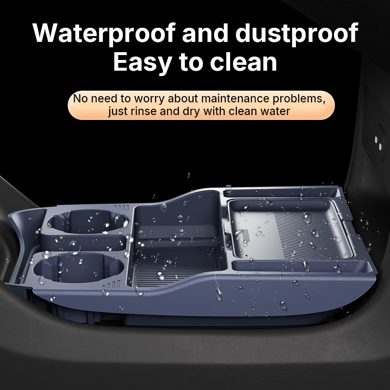 2025 Per Xiaomi Yu7 Console centrale in silicone sotto la scatola di immagazzinaggio Organizzatore di controllo centrale Zerbino per interni auto