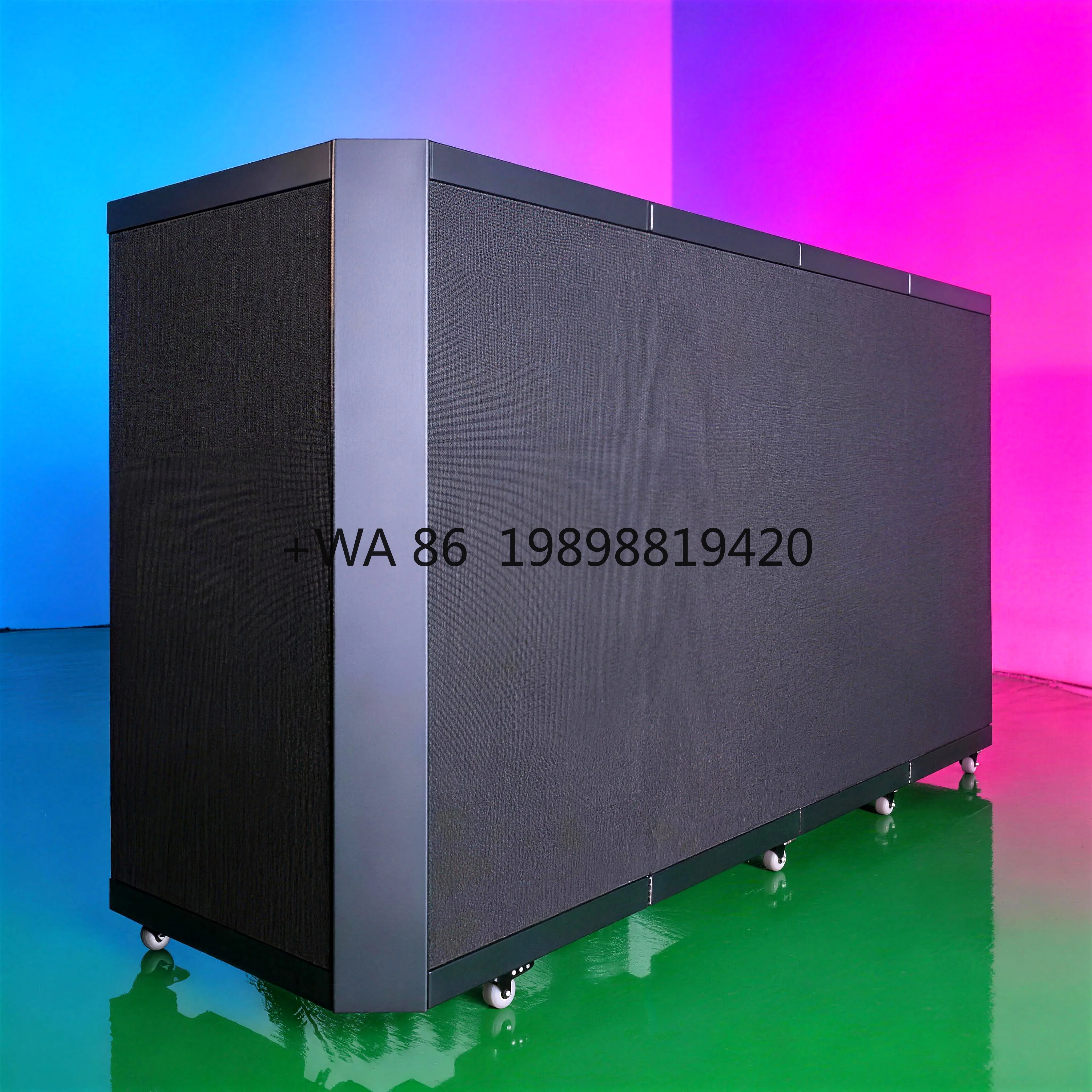 DJ Table Station Display Screen Portable Bar with LED Lights DJ Bar Nightclub Weeding Hotel Market Shop DJ Booth Table