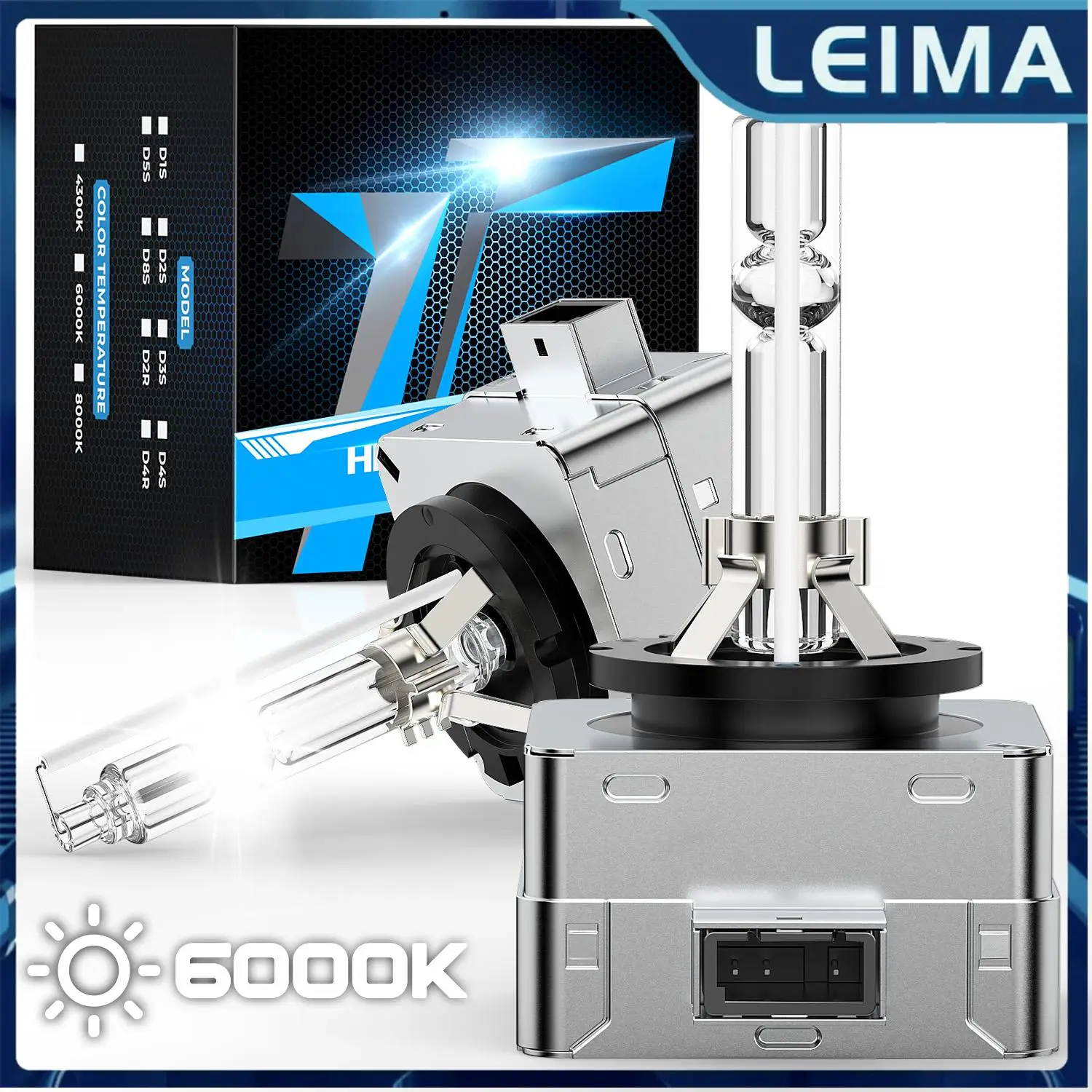 

2Pcs HID Bulbs Xenon Headlight Bulb Car Headlamp Lights 35W 6000K D3S Standard Lamps Cars Head Light Replacement Plug & Play