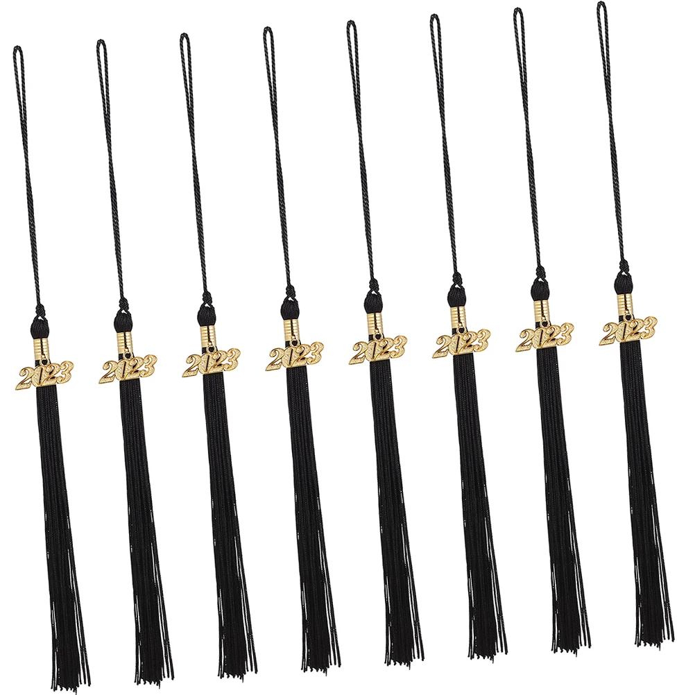 

Doctor Hat Tassel 2023 Charm Graduation Cap Miniature Gold Black Metal Polyester Strong Unique Design Fits Most Caps