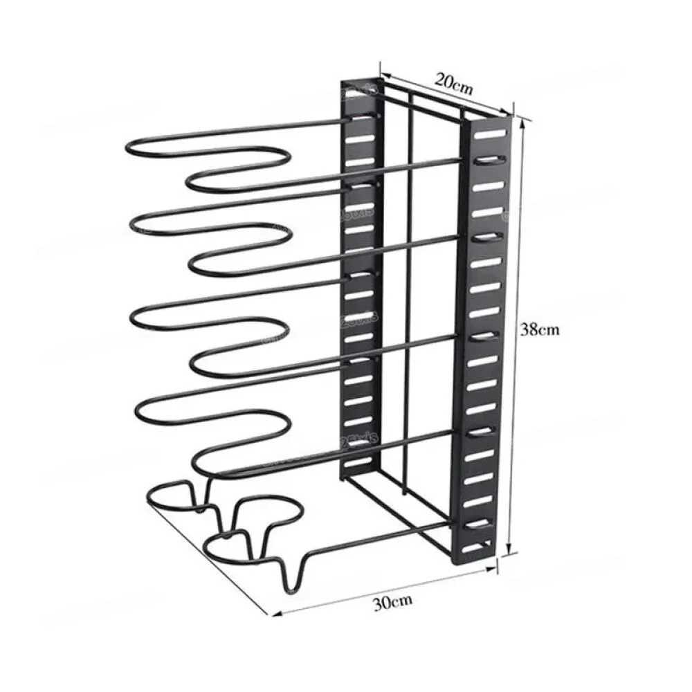 5/8 poziomów stojak do przechowywania garnków Organizer do do przechowywania w szafce kuchennych na patelnie do garnków pokrywki stojaki do