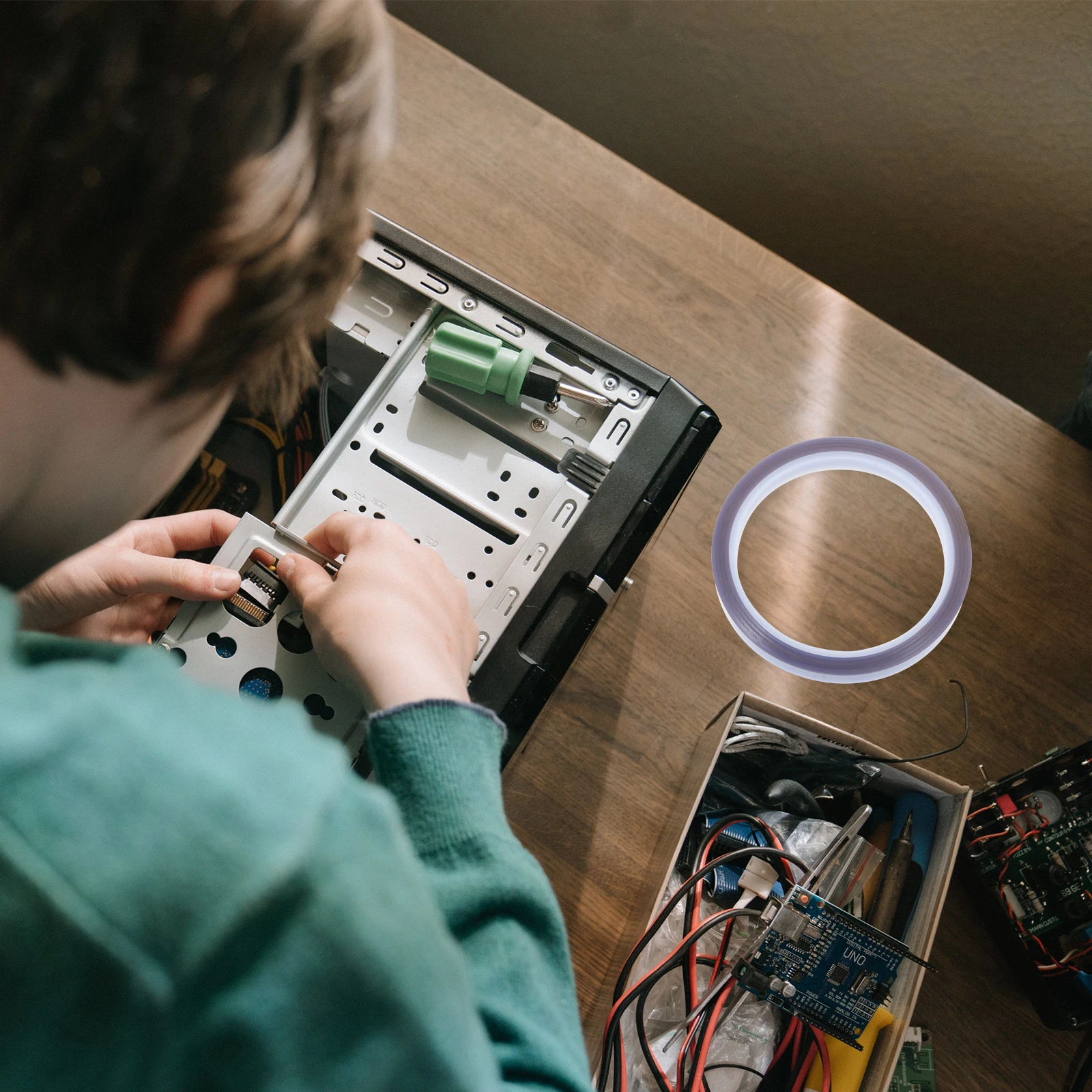 

5 Rolls Heat Resistant Tape Sublimation Blank Resistance High Temperature Silicone Subsensitive Adhesive Strong Adhesion Pet