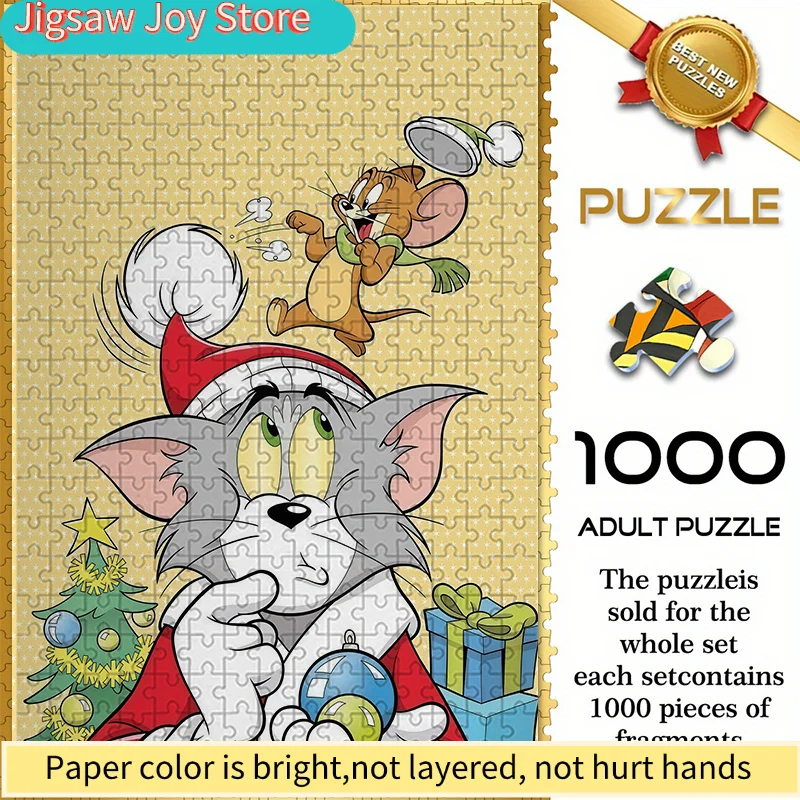 

Бесшовный пазл Warner Bros Z9.16-67, с рождественской тематикой и персонажами Том и Джерри, размером 74,93×50,04 см, прочный и долговечный.