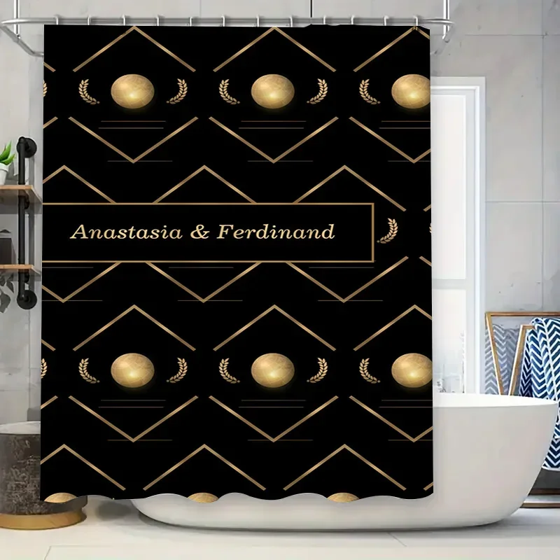 

White And Pink Marble Shower Curtain Waterproof Decorative Bath Mat Bathroom Accessories Modern Home Supplies