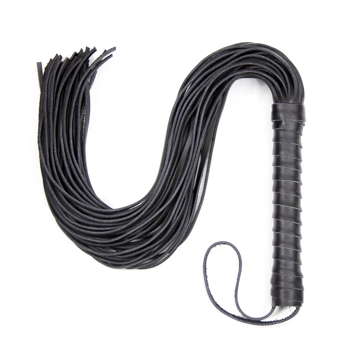 Frusta da cavallo con nappe in vera pelle da 68CM con manico Flogger fruste equestri insegnamento della formazione fruste da equitazione novità