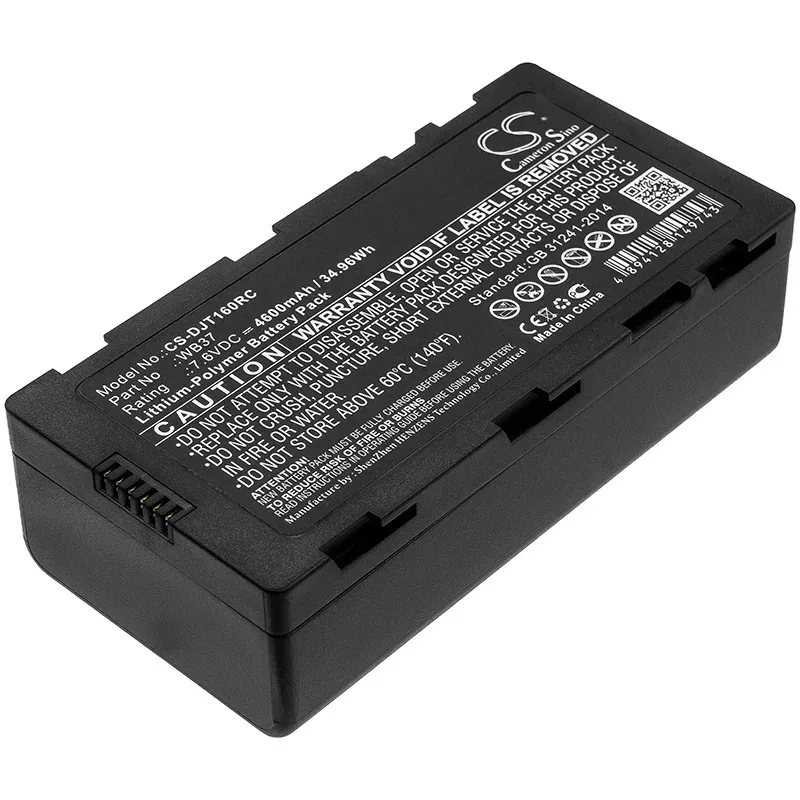 Cameron Sino 7.6V 4600mAh Remote Controller Battery WB37 for DJI CrystalSky Ultra 7.85 Monitor Cendence T16 MG-1A MG-1S MG-1P