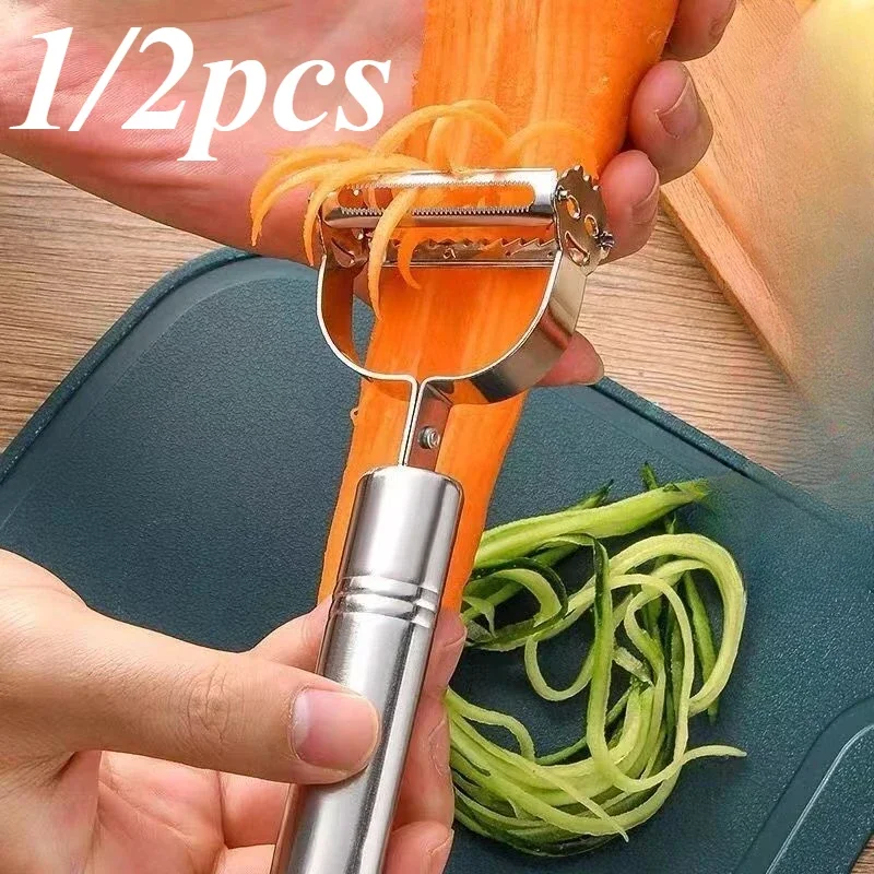 Multifunction Stainless Steel Vegetable Peeler Potato Carrot Cucumber Grater Fruit Cutter Julienne Peeler Kitchen