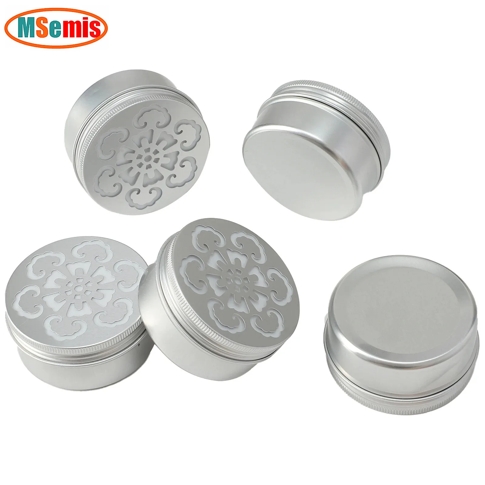 10Pcs Diffusers Aluminum Boxes Hollow Threaded Aluminum Boxes Tins Essential Oils Air Freshener Diffuser Scent Training Boxes