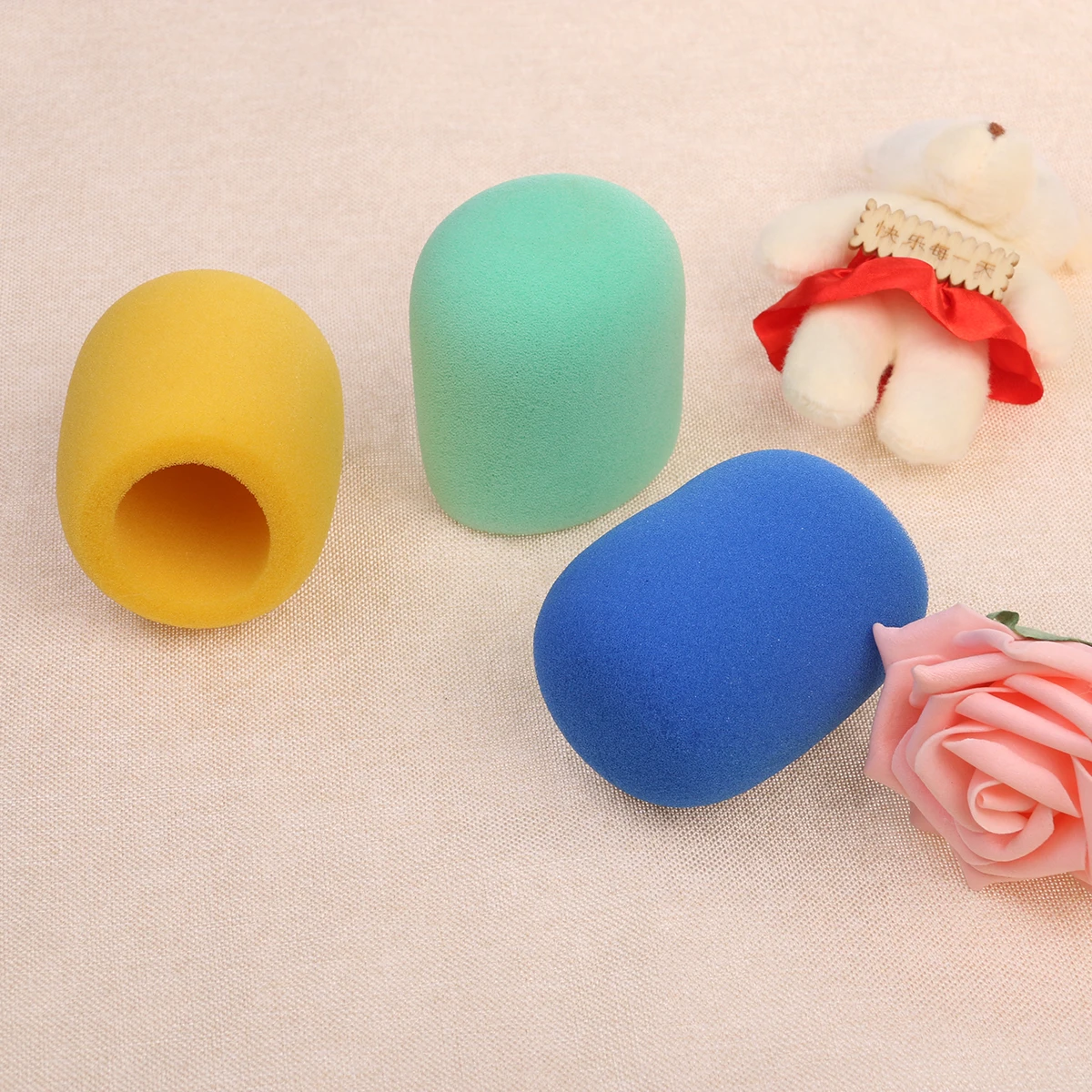 

Microphone Windshield Cover H held Stage Mic Windscreen 75mm 35mm 60mm Durable Foam Different Colors Karaoke KTV