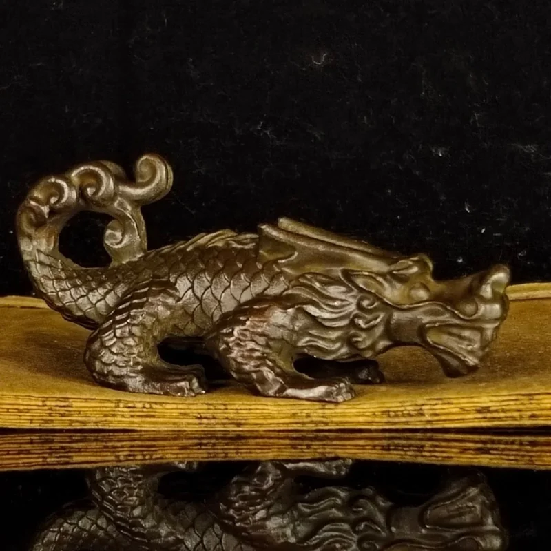 

Auspicious Mythical Beast Dragon Son Centipede Virola Small Ornament Home Feng Shui Decoration Tea Art Tea Ceremony Decoration V