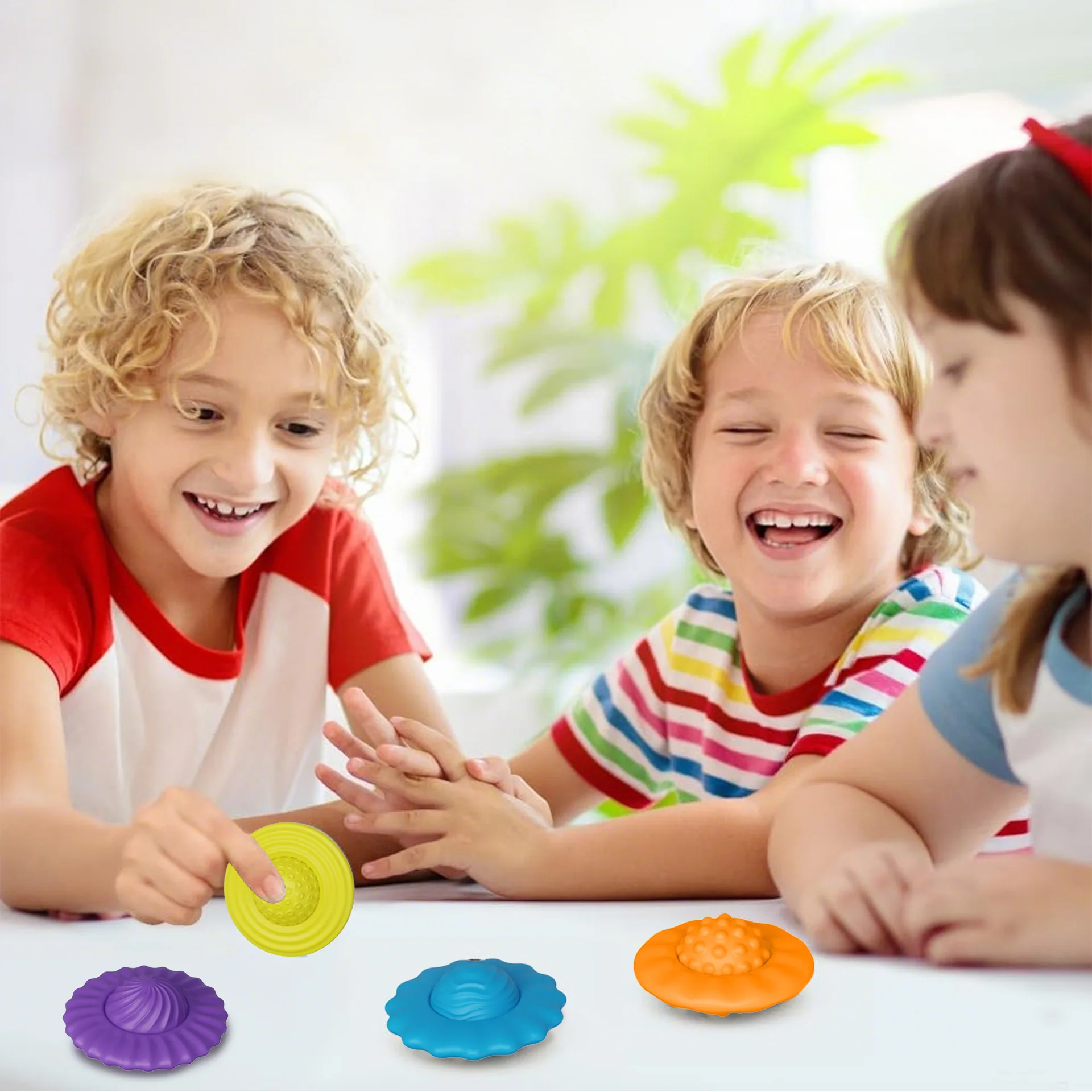 UFO Magnetic Sensory Balls for Kids Multi-textured Planet Fidget Toys Montessori Early Education Stress Relief Toy for Toddlers