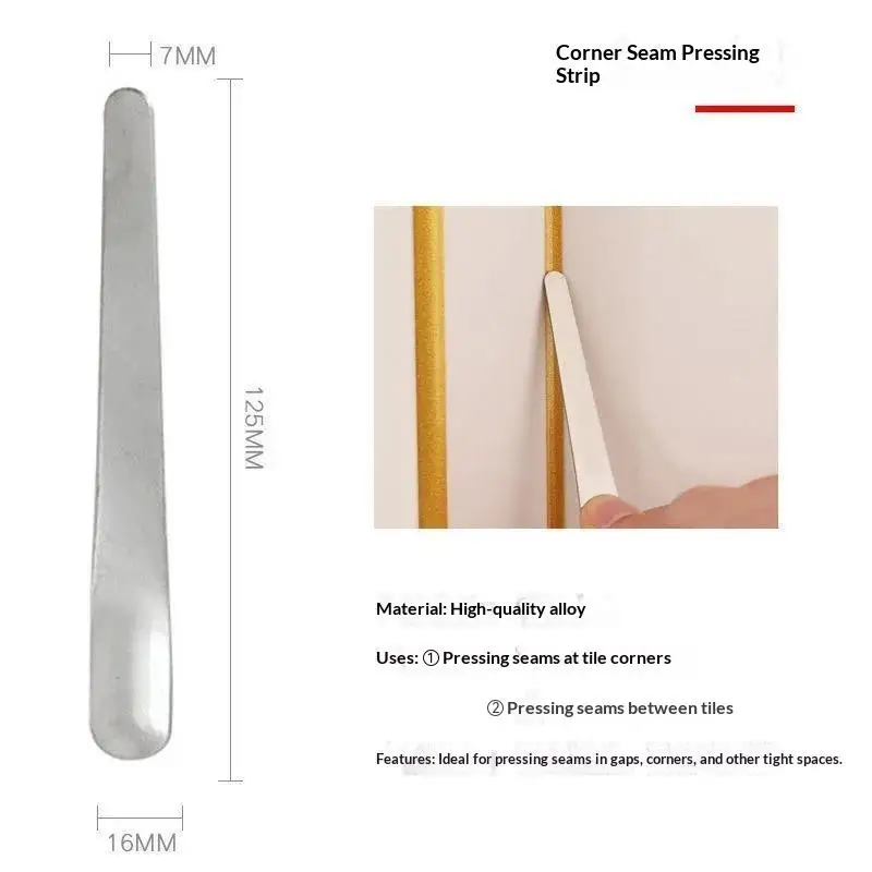 5Pcs Stainless Steel Tile Grout Cleaning 5 Piece Tool Set Rust Proof Easy Operation For Home Floor Tile Renovation Repair
