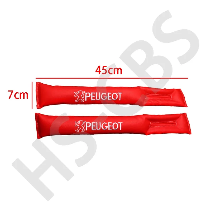 1/2Pcs Car Seat Gap Plug Filler Leakproof Pad Stickers Accessories For Peugeot RCZ 106 107 108 206 207 208 301 306 307 408 508