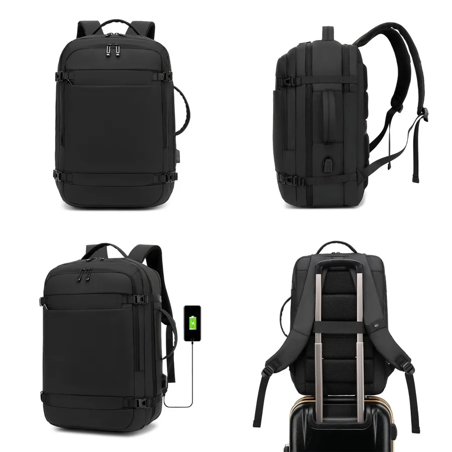 

【New style】Backpack men's bag multifunctional business computer bag casual schoolbag large-capacity business travel backpack