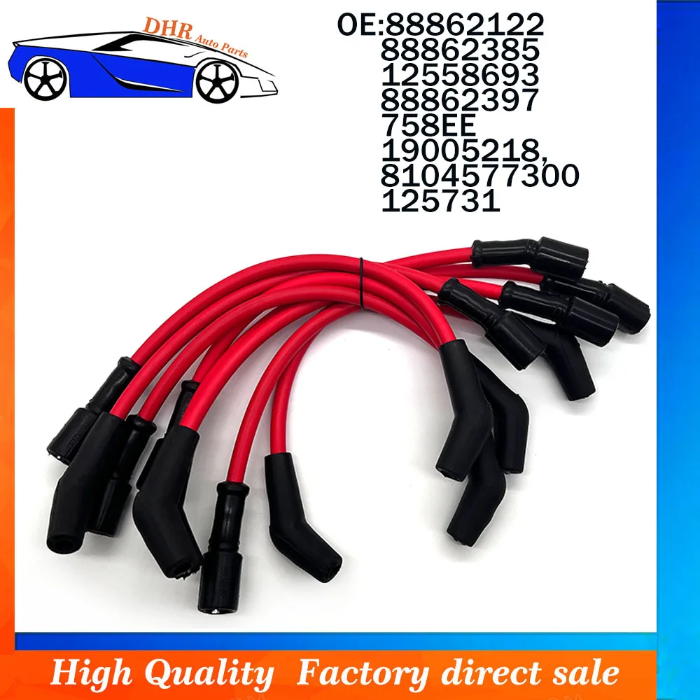 8*10mm fire splitter wire is suitable for 99-06 Chevrolet ignition harness 88862122 88862385 12558693 88862397 758EE 19005218,