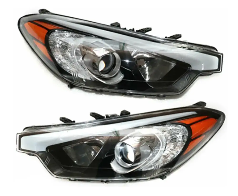 Faros halógenos para coche, conjunto de faros laterales para conductor y pasajero, izquierda o derecha, para KIA Forte 5, 2014, 2015, 2016