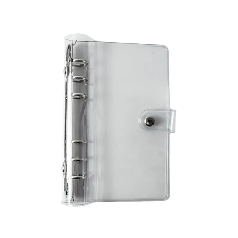 6 Rings Planner Binder Clear Notebook Bolders Refillable Binder Bonder Binder
