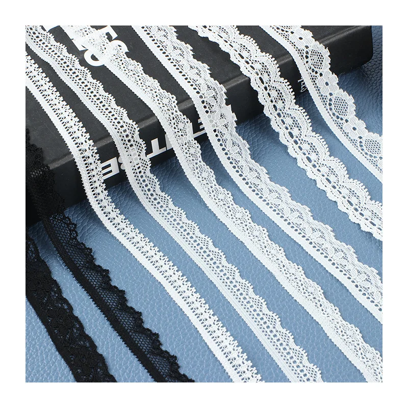 1-3cm Lacer Lace Elastic Embroidery Lace for Diy Sewing Trimmings Embroidered Tulle Fringe Fabric Crafts Fabrics Trim Applique