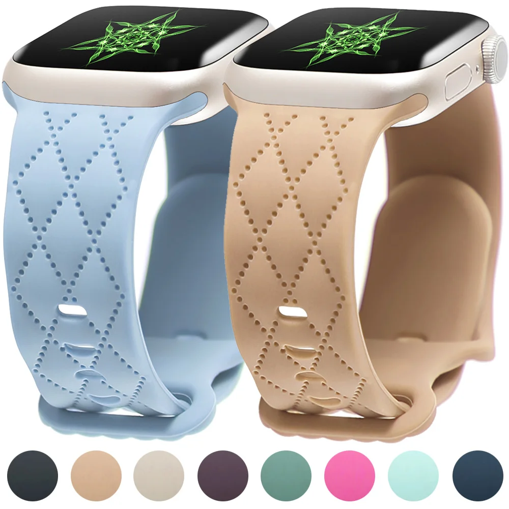 سيليكون حزام ل سوار ساعة يد آبل 44 مللي متر 40 مللي متر 45 مللي متر 49 مللي متر 41 مللي متر 38 مللي متر 42 مللي متر كوريا سوار iwatch سلسلة 8 9 se 7 6 3 الترا 2 العصابات