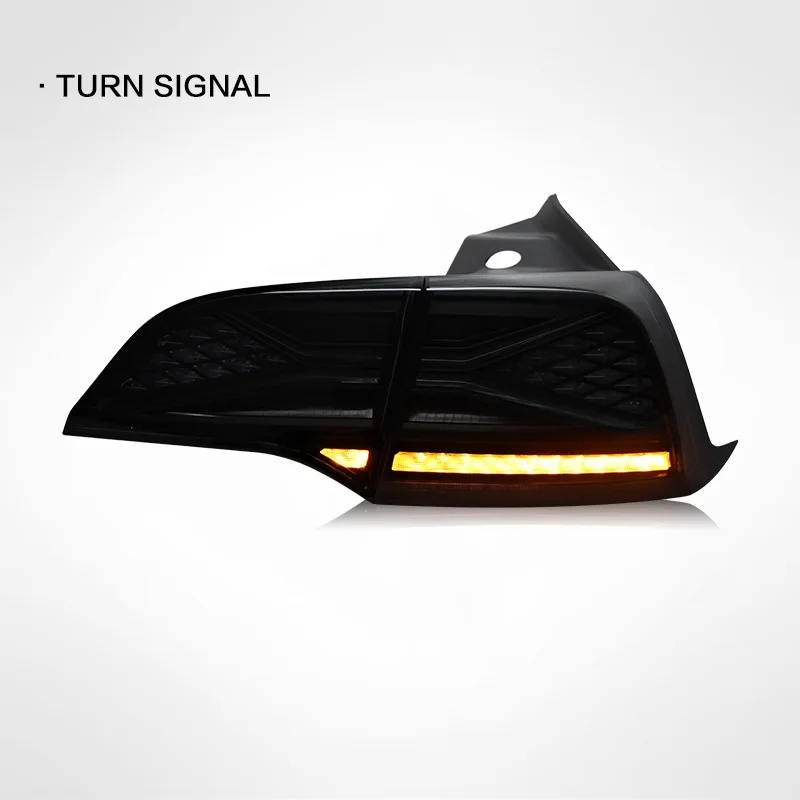 مناسبة لمجموعة الضوء الخلفي Tesla Model 3 Y المعدلة RGB Symphony LED ضوء الجري إشارة الانعطاف المائية #3