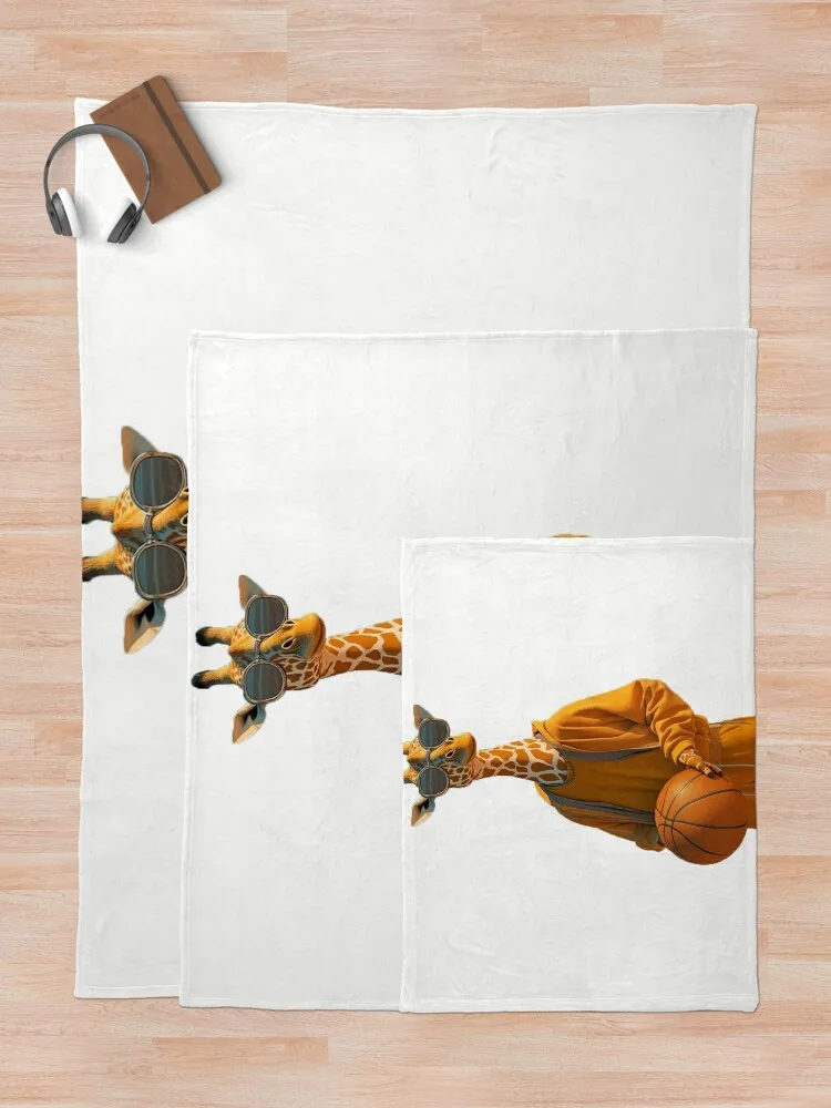 Koc do koszykówki z żyrafą manga Pojedyncze koce