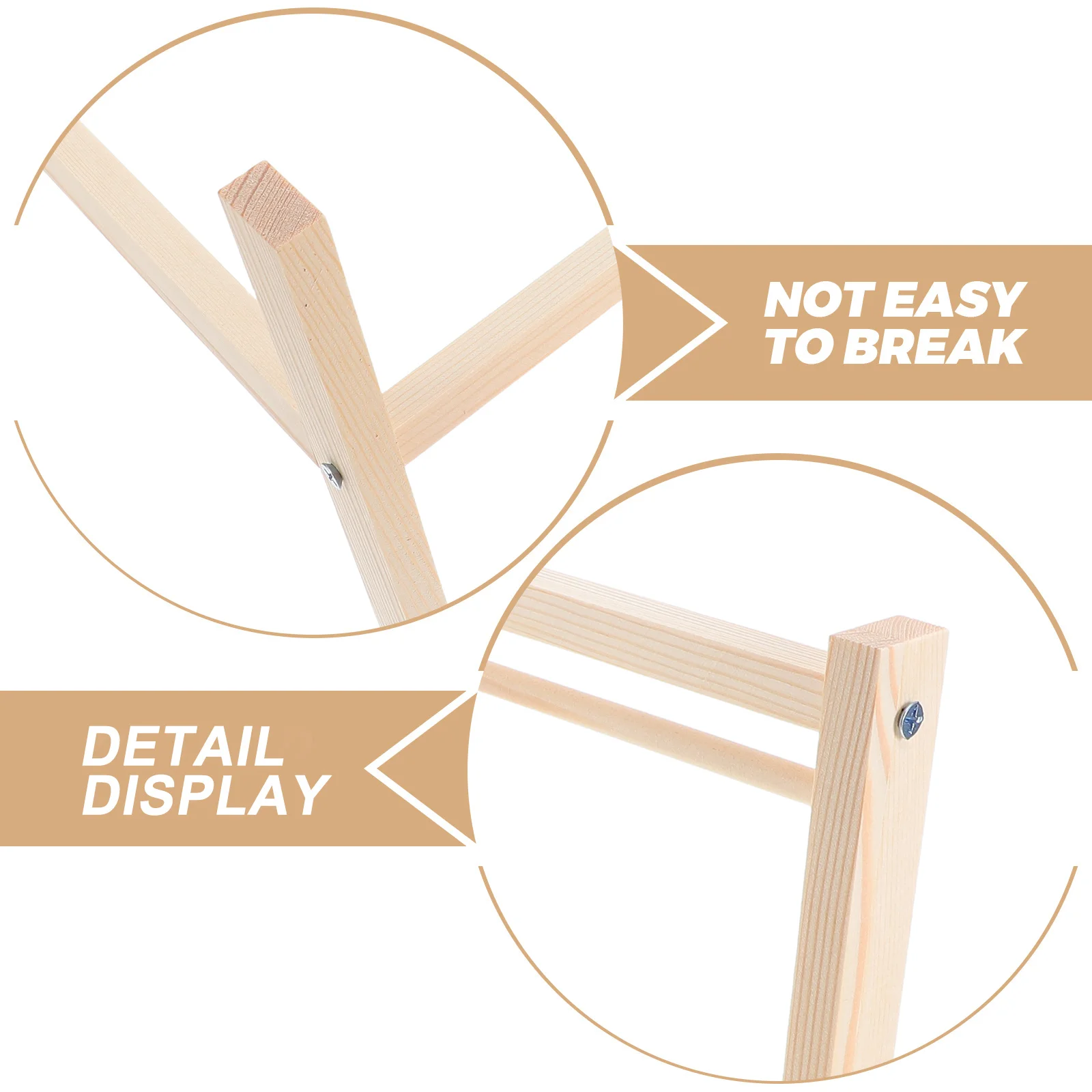 ชุดราวแขวนเสื้อผ้าไม้ 1 ชุด ดีไซน์หรูหรา ขนาดเล็ก ใช้จัดเก็บเสื้อผ้า ตุ๊กตา และของตกแต่งบ้านตุ๊กตา