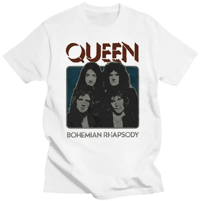 

Camiseta Vintage de Queen Rock, camisa bohemia de Rhapsody Group Queen, Freddie Mercury2024, de manga corta a la moda