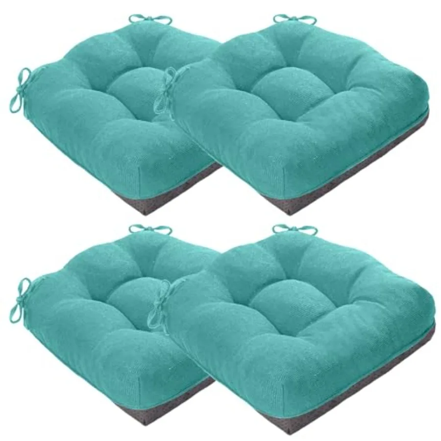 

Chair Cushions for Dining Chairs Memory Foam Kitchen Chair Cushions Set of 4 Non-Slip Thick Dining Room Chair Pads Seat Cushion