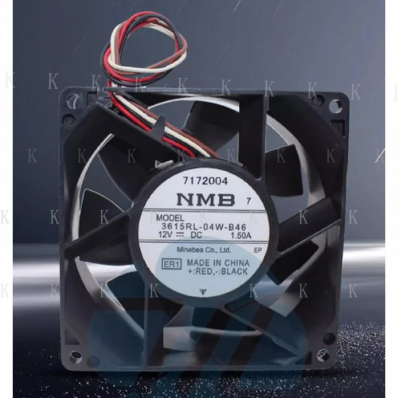 

C ДЛЯ оригинального NMB 3615RL-04W-B46 9038 12 В 1,50 А 9 см IP68 водонепроницаемый охлаждающий вентилятор