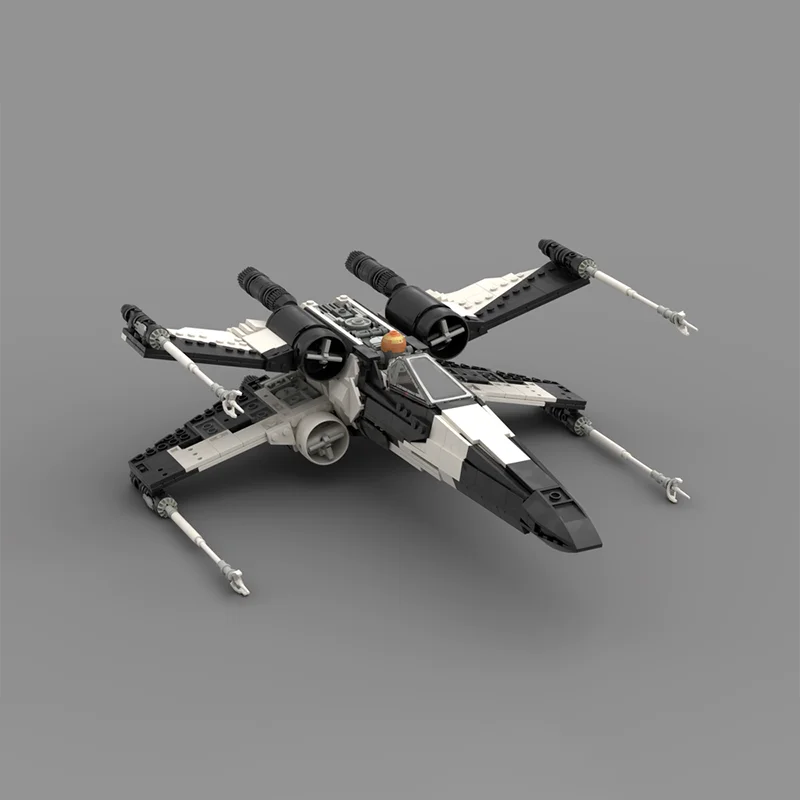 1248pcs MOC Partisan T-65 X Wing Starfighter Star Battle Model Building Blocks Construction Christmas Gift Toys Brick Craft