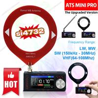 ATS MINI PRO SI4732 0.5-108MHz Pocket Mini Radio 1.9inch IPS Screen LSB USB FM AM All Band Radio Receiver SSB Radio with Antenna