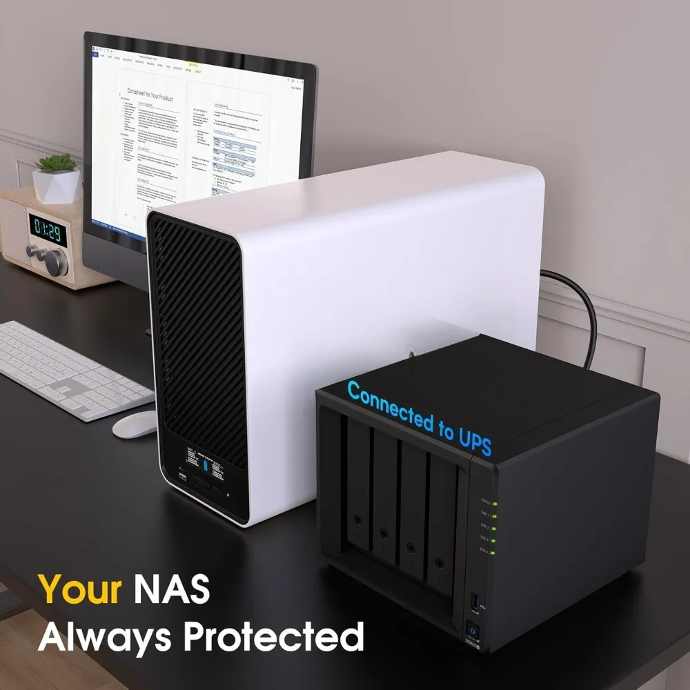 2000VA/1600W بطارية ليثيوم UPS احتياطية وواقي من زيادة التيار، بطارية احتياطية مزود طاقة مع بطاريات LiFePO4 (460Wh)