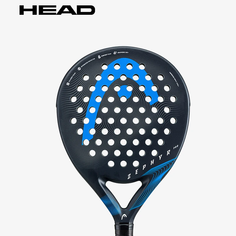 Raqueta de tenis con placa de jaula para Padel HEAD, serie Zephyr, raqueta de tenis de espuma cómoda de carbono, raqueta de tenis con marco de carbono IPS