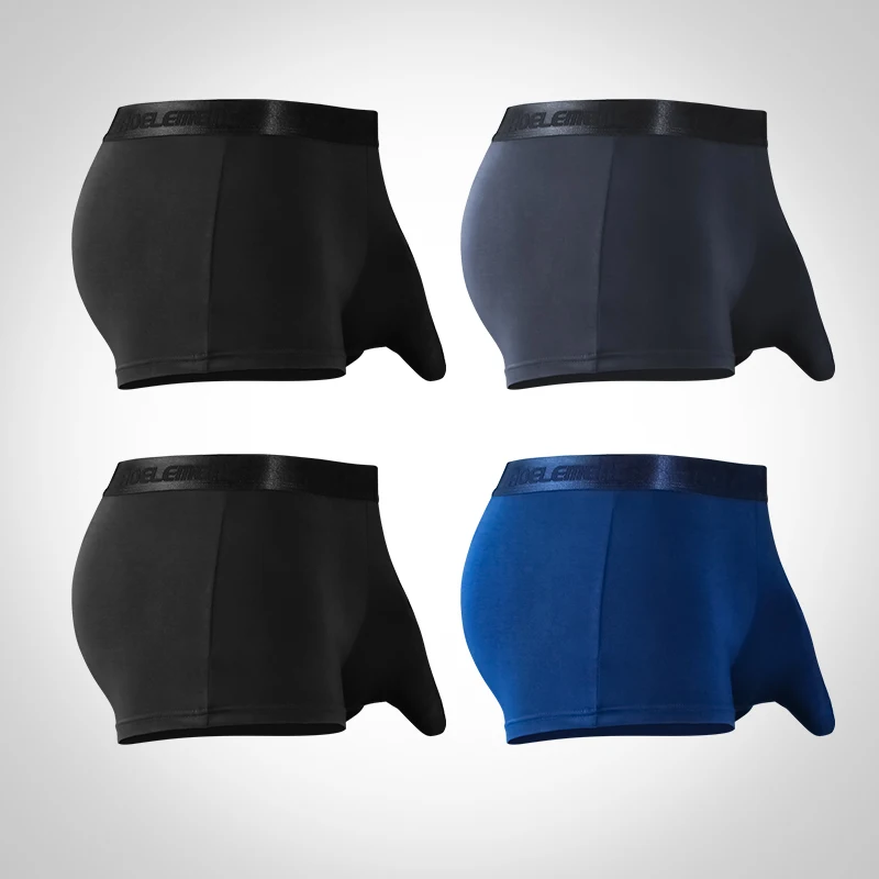 5 قطع رصاصة سبليت ملخصات للرجال مشروط الحرير الجليد الرجال الملاكمين الصيف سليم الكركدن رطوبة تنفس