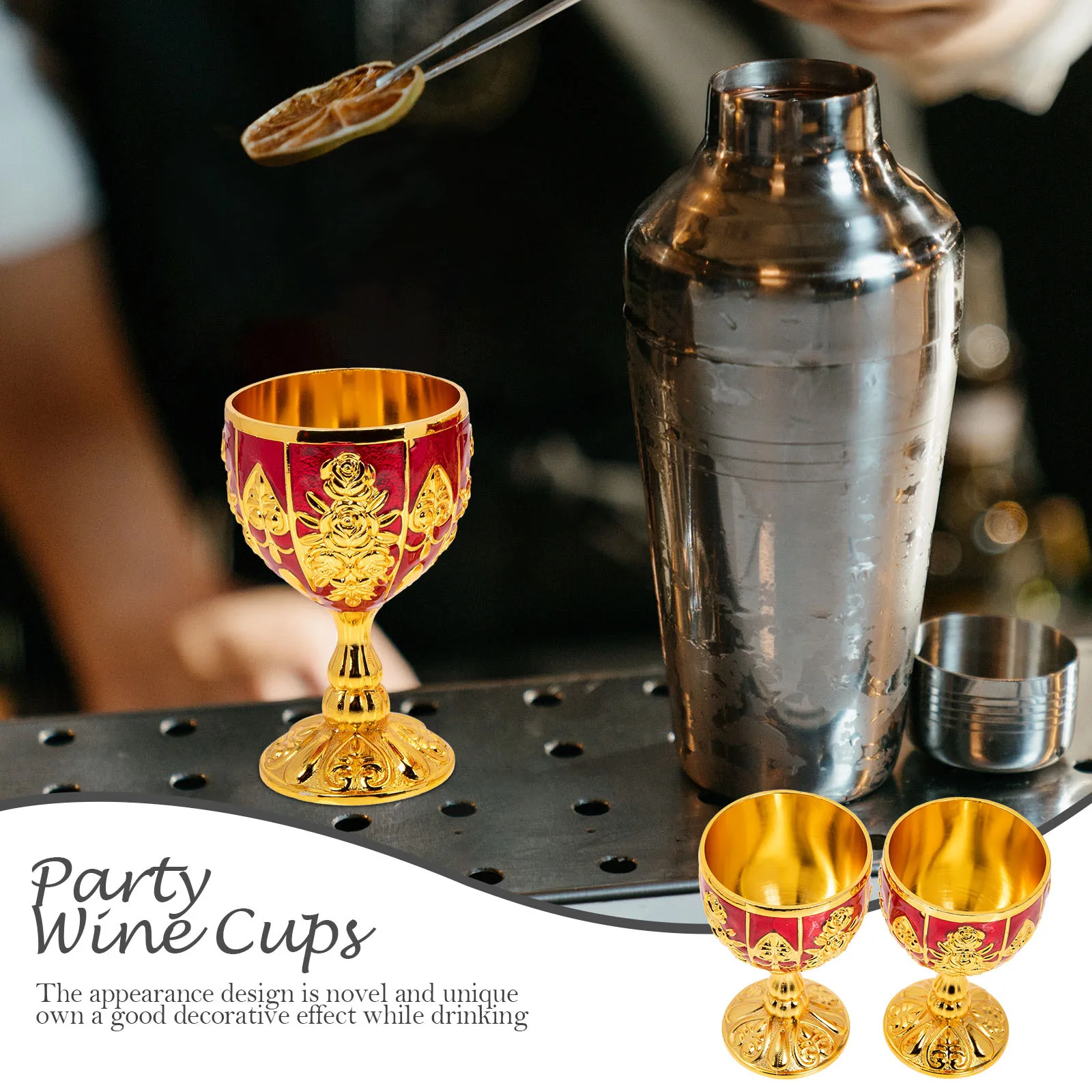 Copas de vino blanco de pie alto, copas de whisky Retro elegantes, copas de vino para fiesta, copas de whisky, vasos para beber para fiesta, 2 uds.