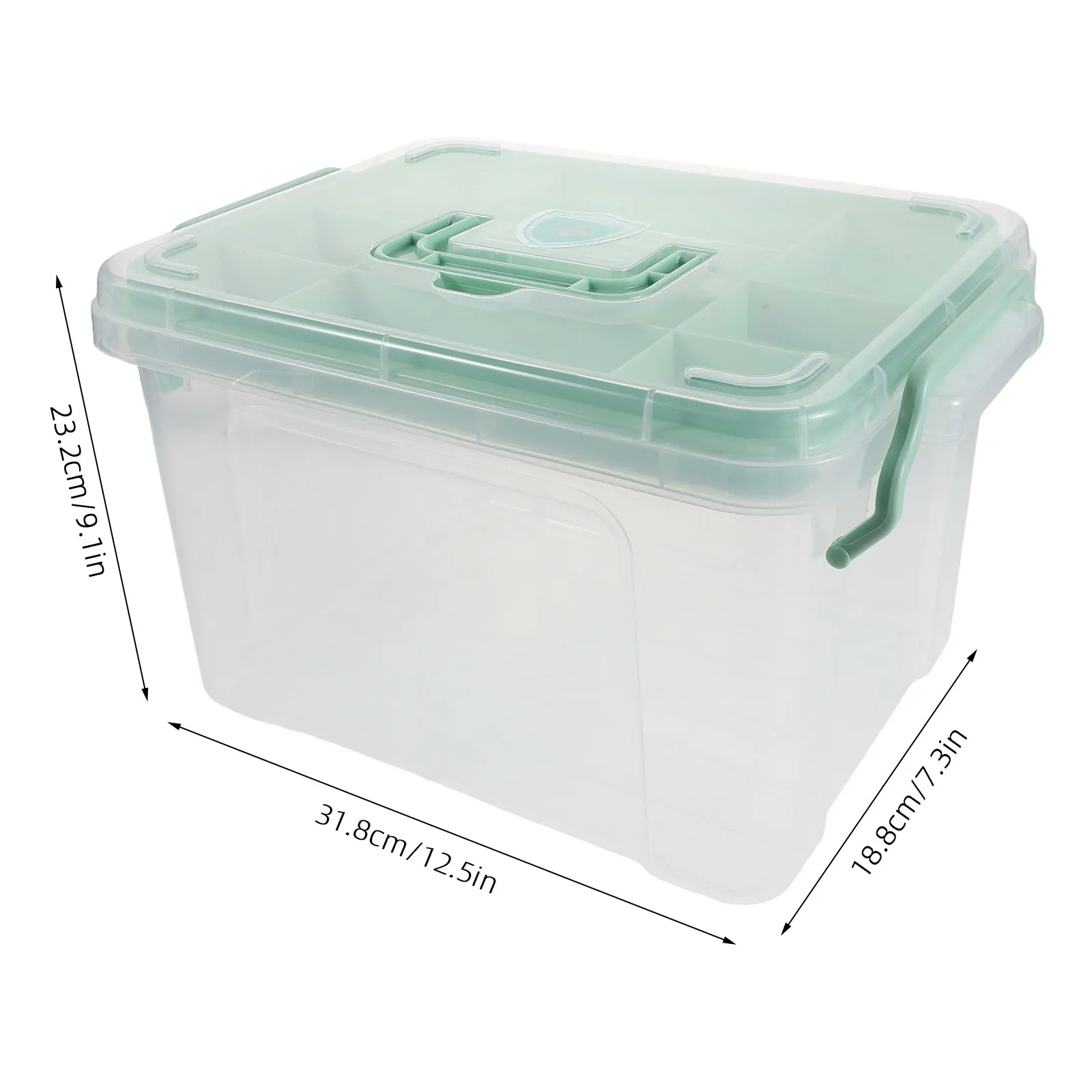 Large Capacity 24 Hour Weekly Pill Organizer Box Transparent Lid Easy Access Storage Container for Elderly Adults Students