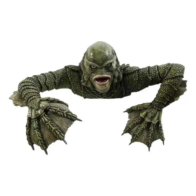 

Horror Film Figure Large Black Lagoon Creature Halloween Tomb Resin Halloween Black Lagoon Figurines For Halloween Decoration