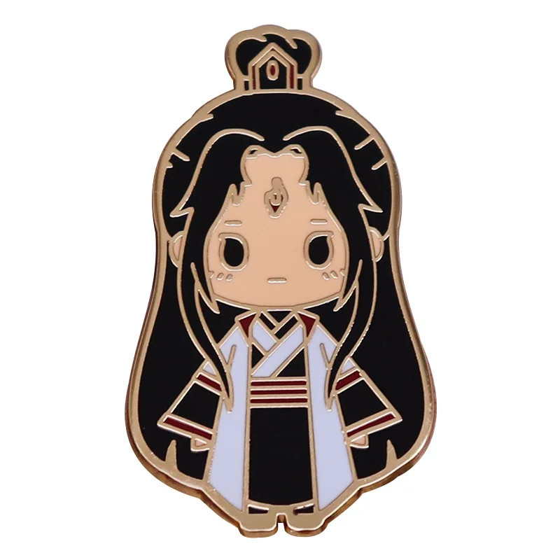 Anime The Scum Villain\'s Self-Saving System Luo Binghe Badge Lapel Pin Alloy Brooch Unisex Backpack Clothes Jewelry Cosplay Prop