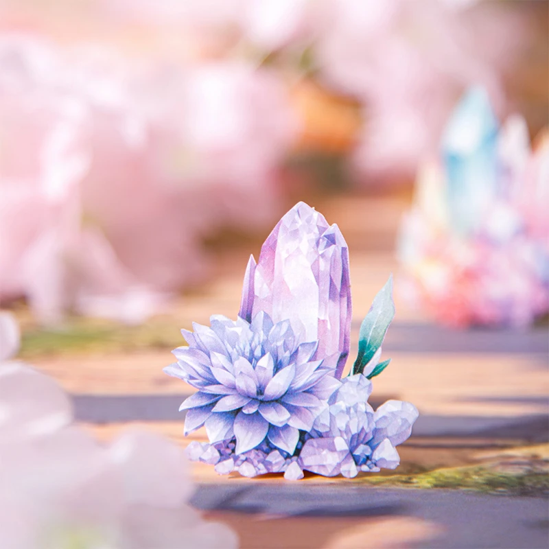 

12 упаковок/лот, серия Flower Crystal Story, милые ретро декоративные наклейки для домашних животных